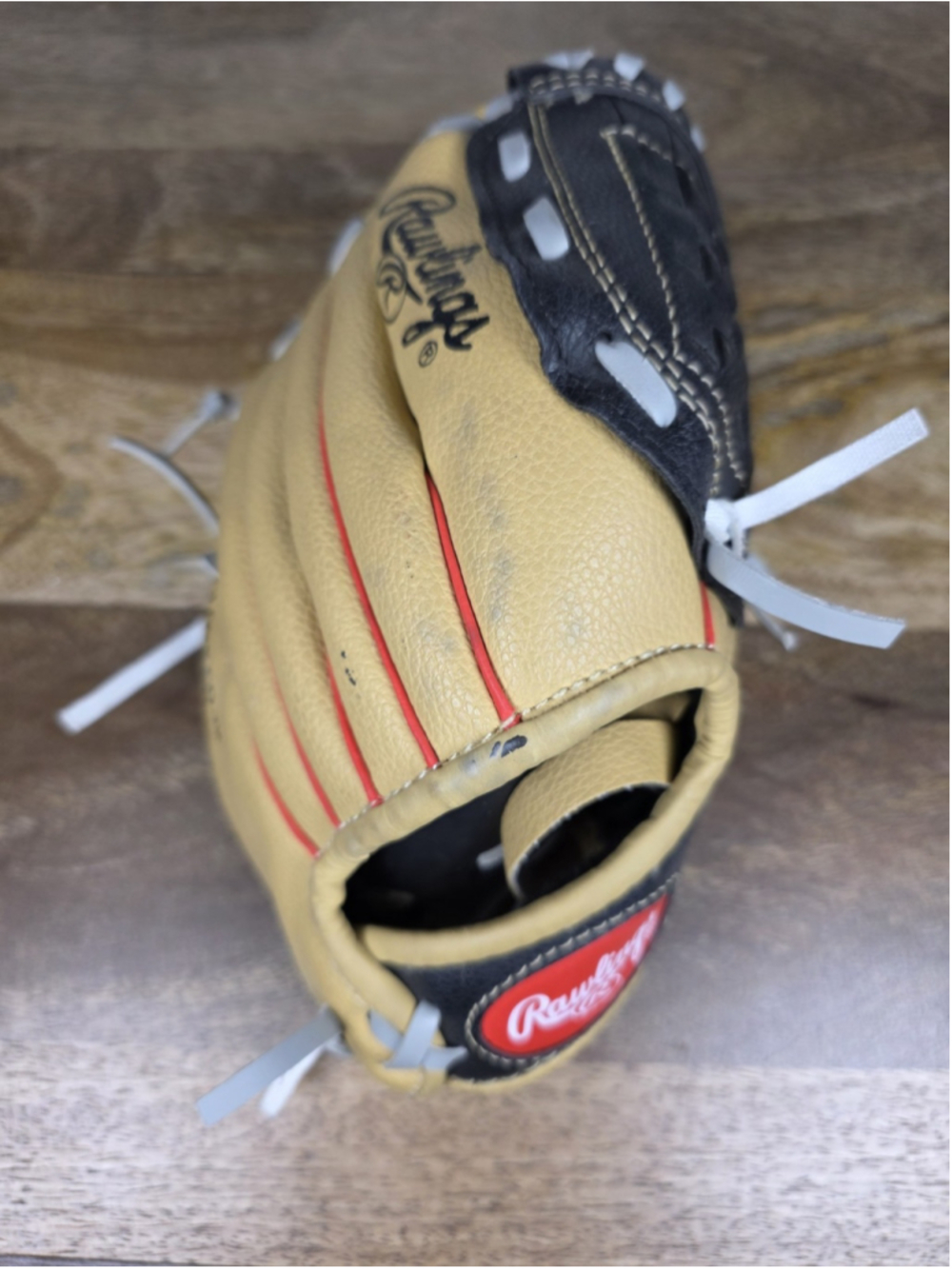 Rawlings WPL10CBSG 10" Youth Baseball T-Ball Glove Players Series Tan Black